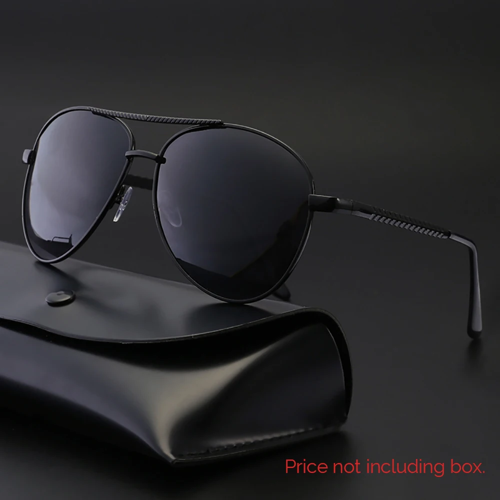 Солнцезащитные очки VIVIBEE Мужские поляризационные авиаторы в металлической