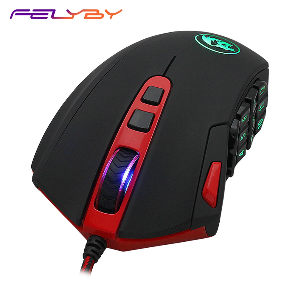 Игровая мышь FELYBY M901 Проводная [программируемая] RGB компьютерные мыши с подсветкой