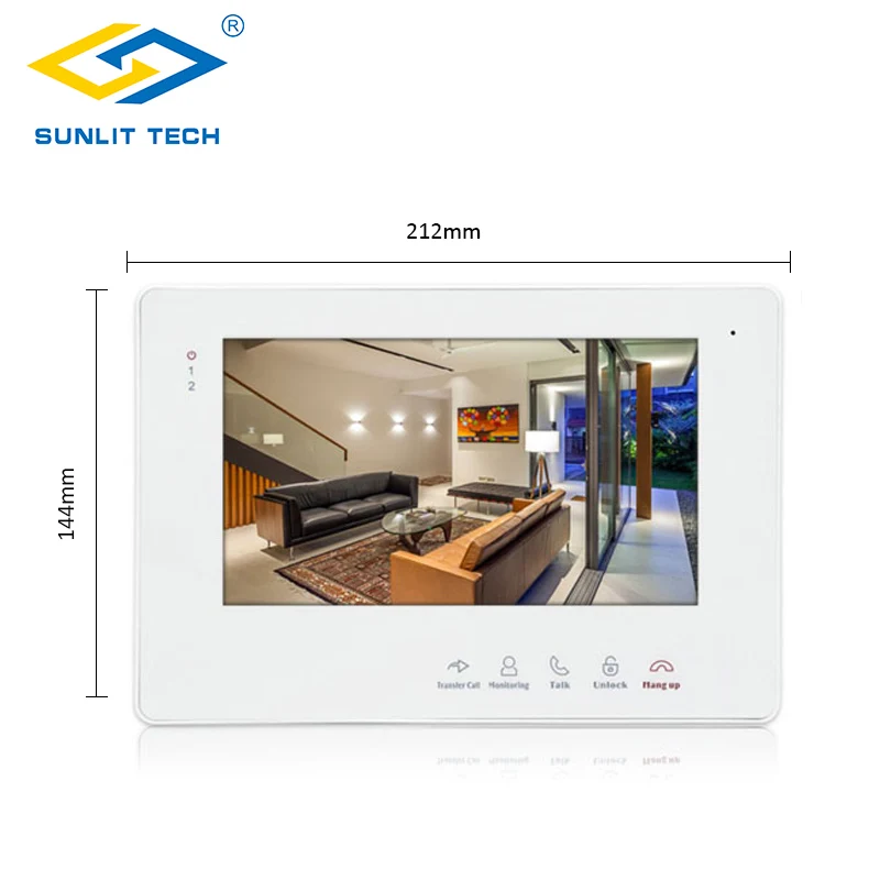 Новый 7 дюймовый видеодомофон домашний дверной звонок монитор наружная камера IP65