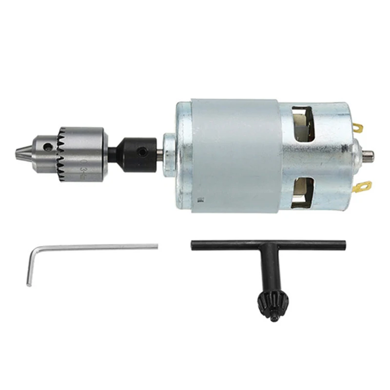 

THGS Dc 12-24V 775 Motor Electric Drill With Drill Chuck Dc Motor For Polishing Drilling Cutting