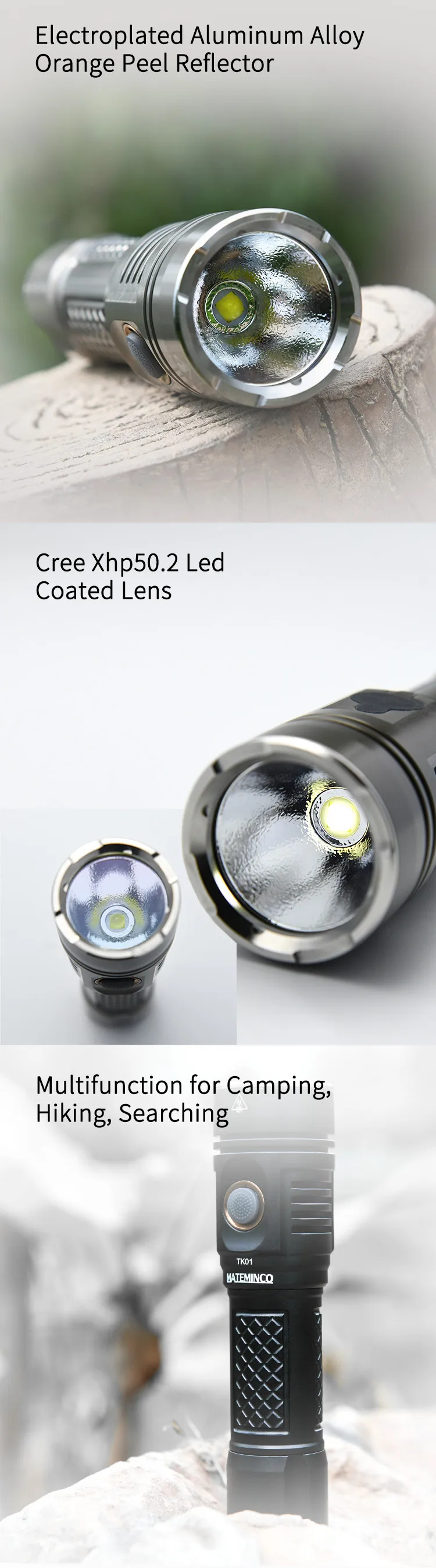Mateminco TK01 Cree Xhp50.2 Тактический 2215lm 21700 батарея Военная светодиодная вспышка светильник фонарь светильник с ударной рамкой