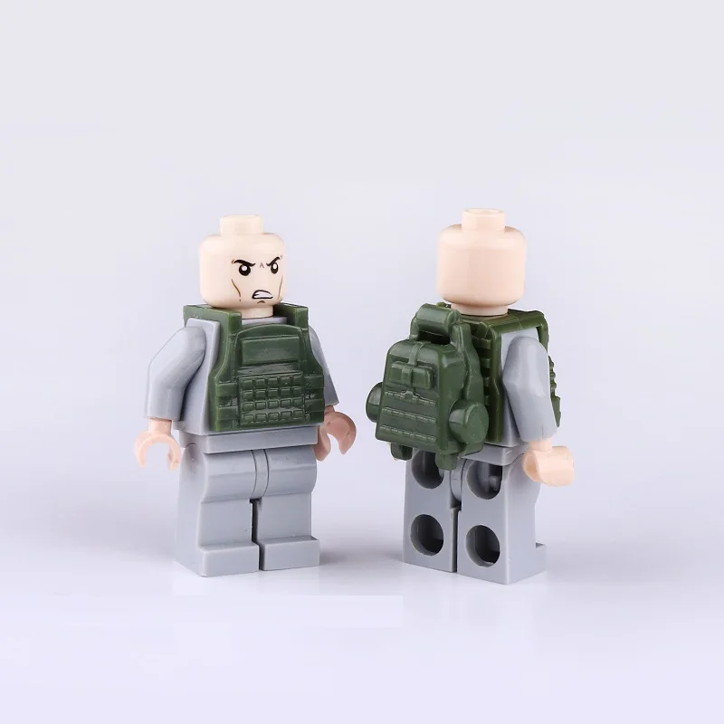 MOC бронежилет тактический нагрудник оружие Brinquedos совместимый Playmobil военные Мини фигурки строительный блок оригинальные игрушки