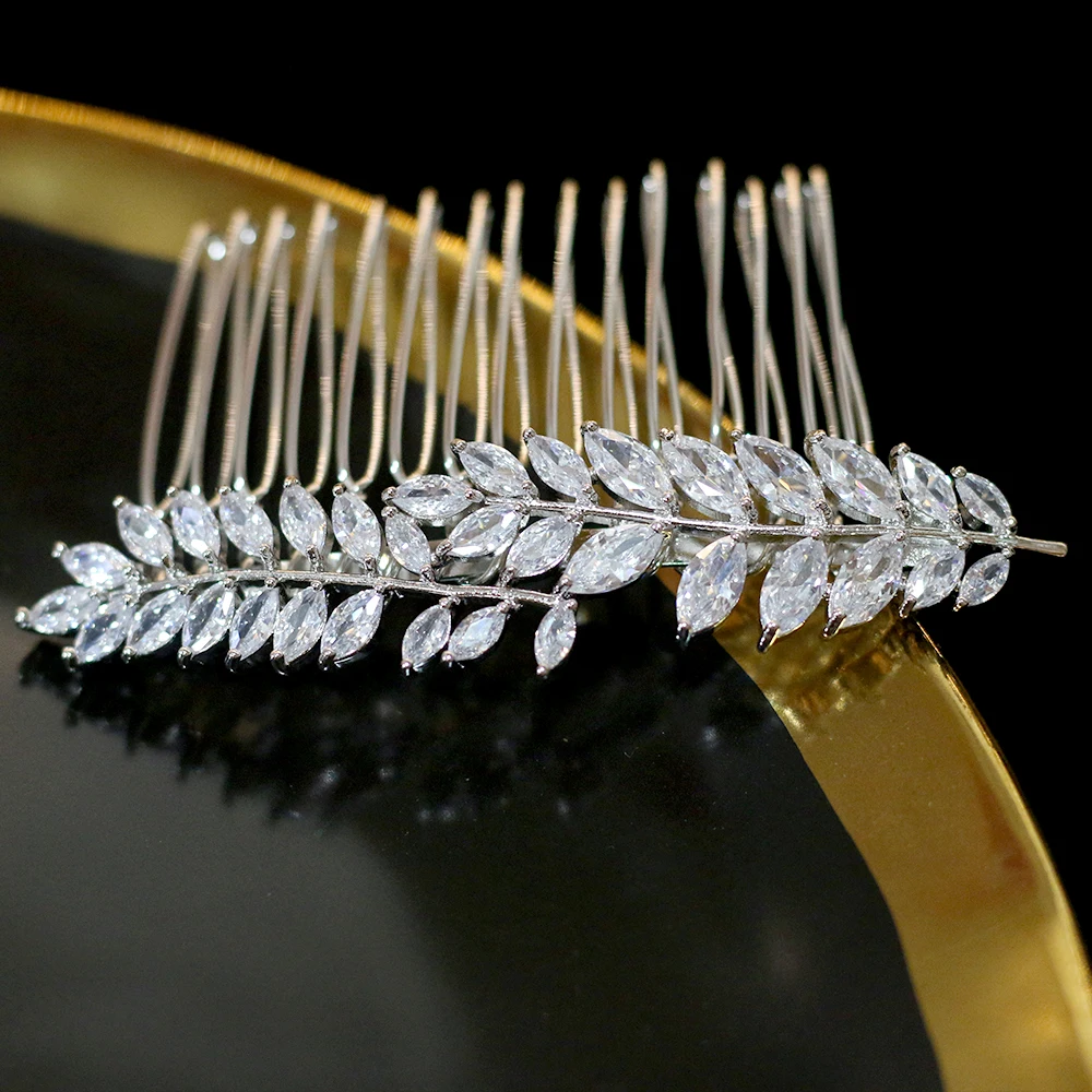 Bridal hair accessories crystal flower comb wedding clip jewelry handmade female flowers | Украшения и аксессуары