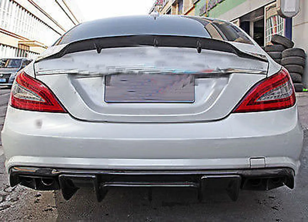 W218 CLS спойлер для заднего багажника из углеродного волокна крыло Mercedes Benz 2012 2015