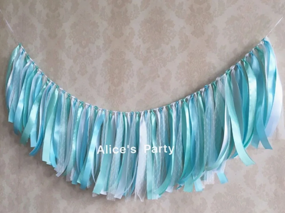 Новинка синие белые кружевные тканевые баннеры для галстука романтические