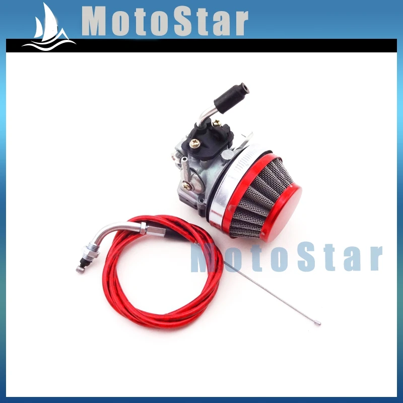 Гоночный карбюратор + воздушный фильтр газовый трос дроссельной заслонки для 2