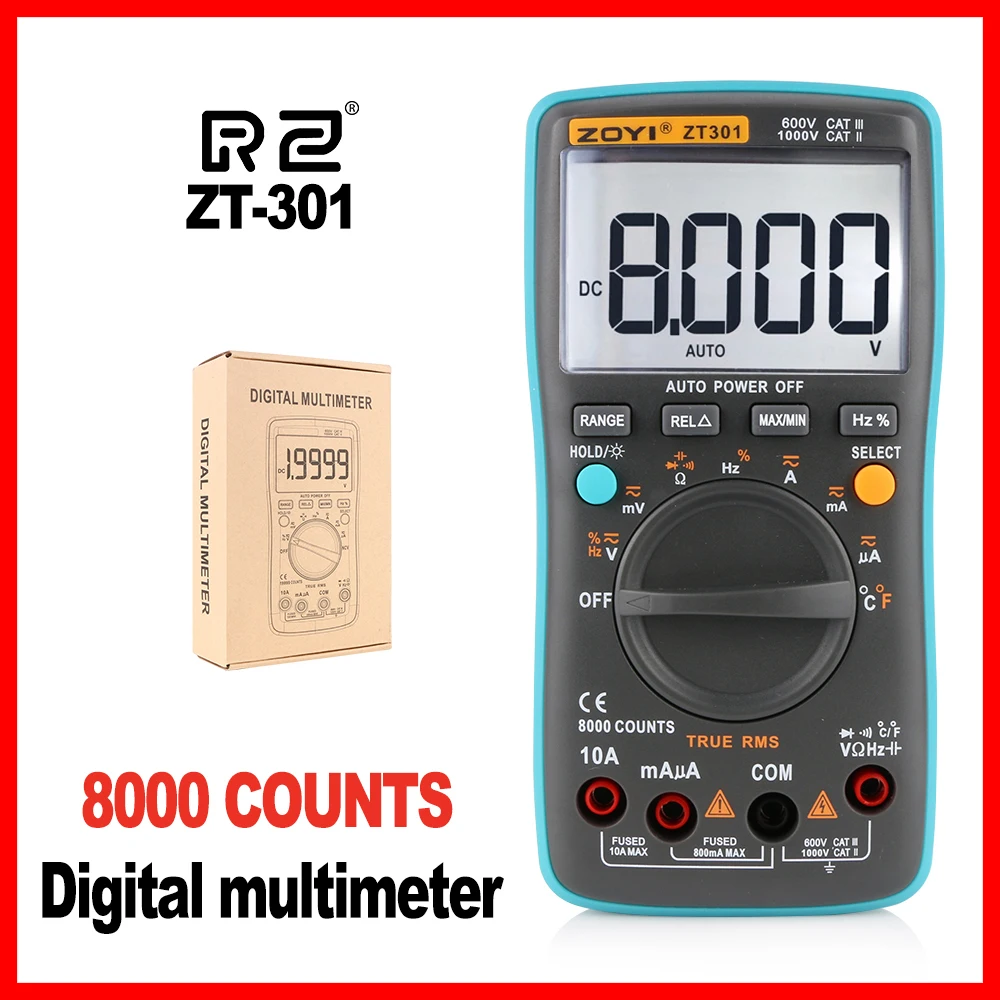 Высококачественный профессиональный промышленный ЖК цифровой мультиметр с