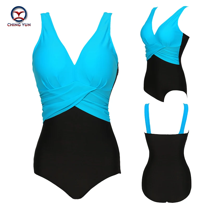 Женский купальник с глубоким v образным вырезом сексуальный большого размера