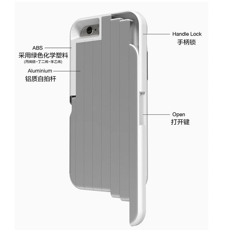 Новое Прибытие Телефон Случае Для iphone 6 Plus s Self-Телефон Чехол Из Алюминиевого