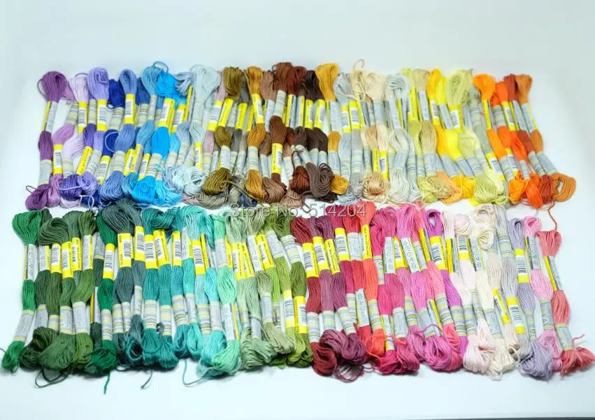 100 шт. хлопковая нить для вышивки крестиком 6 нитей 8 м|embroidery thread|threads for cross stitchcotton