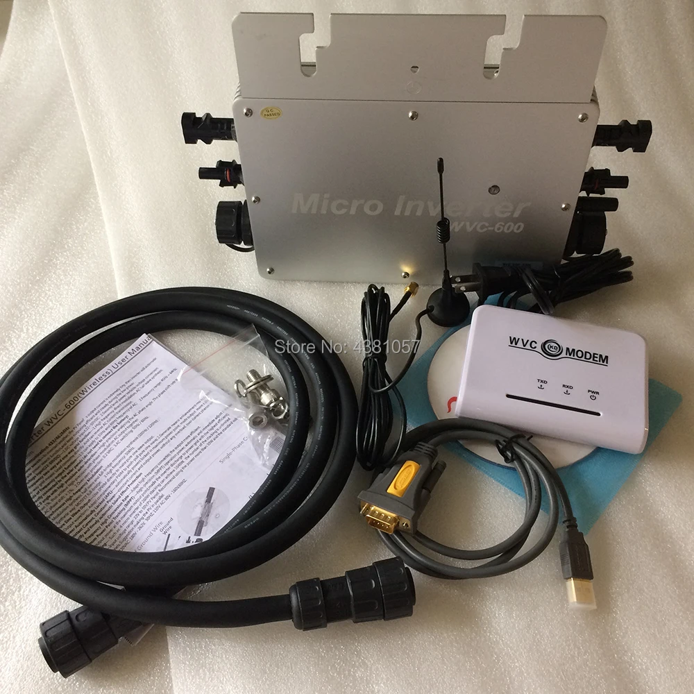 Модем wvc & 600W солнечный grid tie Инвертор 22 50VDC к AC110V/230V MPPT водонепроницаемый чистая