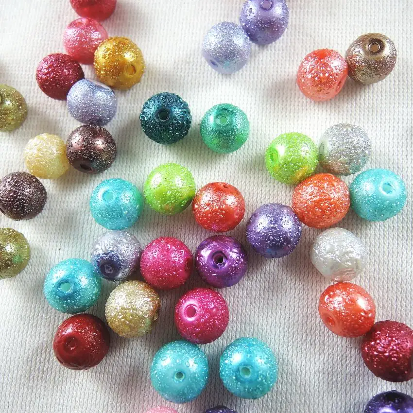 2017 8 мм 200 шт. разноцветные складчатые стеклянные бусины для изготовления