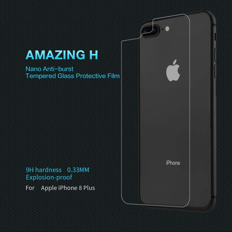 For Apple Iphone 8 Plus Iphone8 8plus Back Sticker Tempered Glass Nillkin Amazing H Anti-Explosion Protective Film | Мобильные