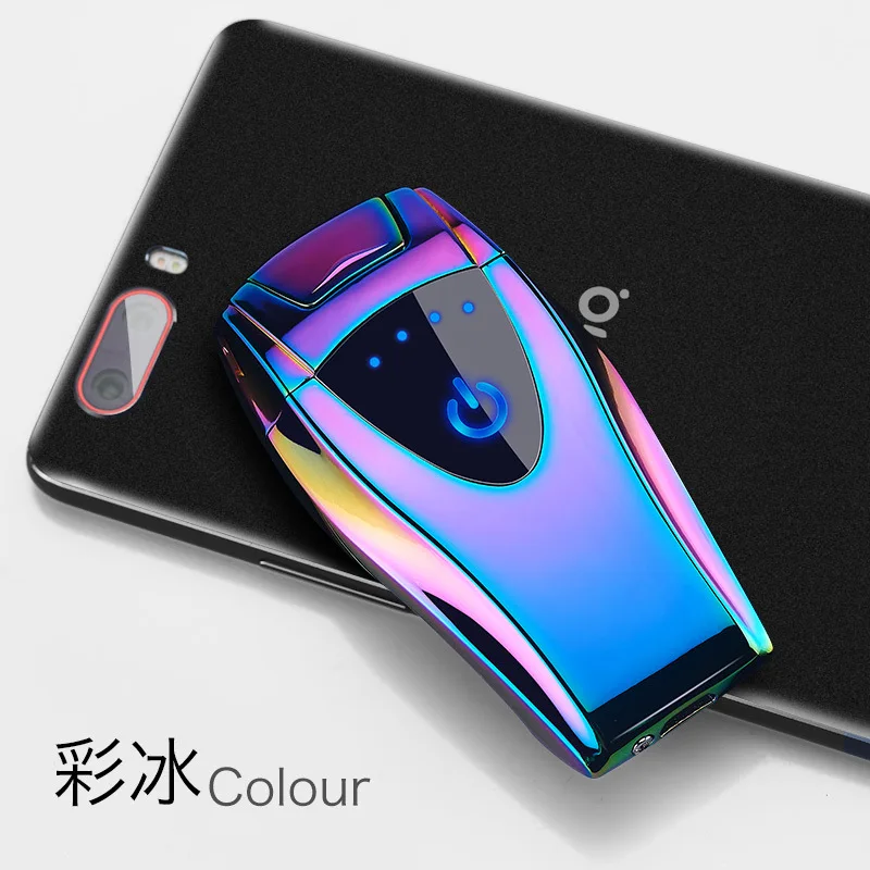 2019 новая Интеллектуальная Индукционная Зажигалка дисплей питания двойная