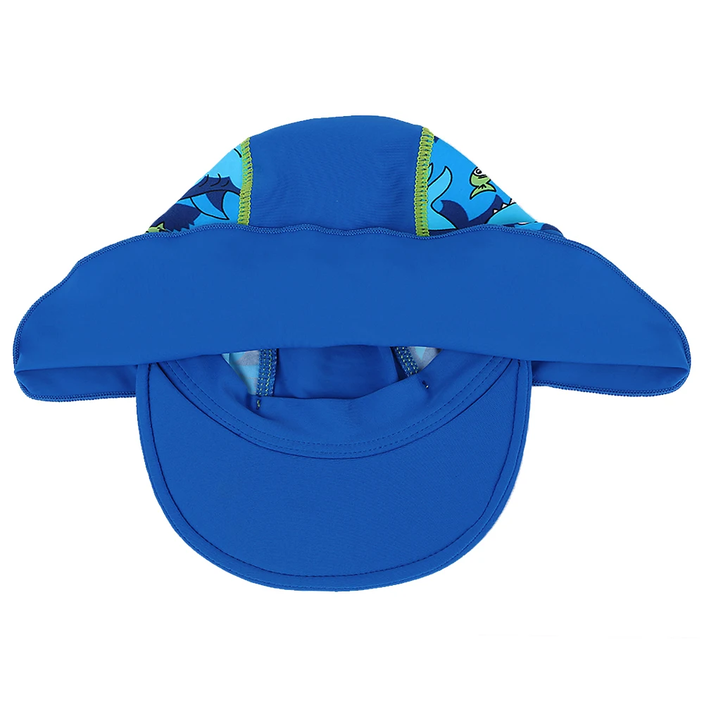 

Newest Navy Shark Pattern Sun Hats Children's Beach Caps Kids Flodable Caps with Wide Birm Anti-uv Hats Outdoor Boys Sun hats