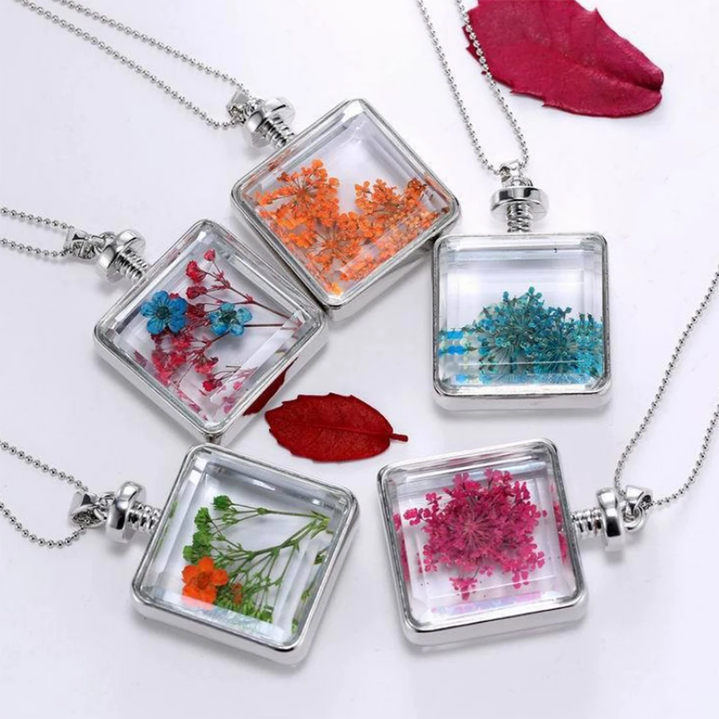 10 шт. белый кружевной цветок натуральный прессованный сушеный Poxy подвеска из