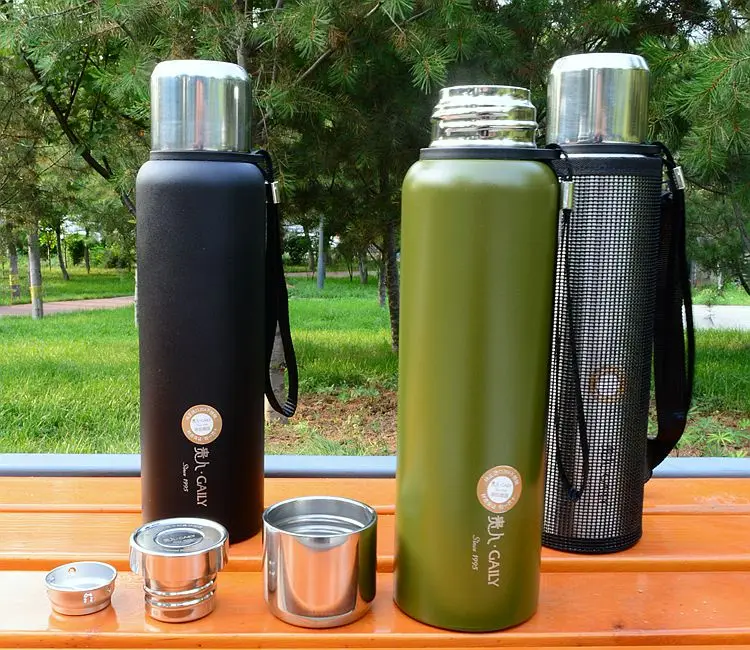 304 Stainless Steel insulated Thermos Bottle 800ml Shell Thermo cup Travel Coffee Mugs Thermal vaccum water bottle | Дом и сад