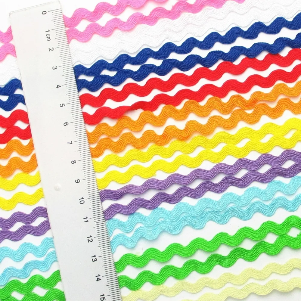 

new fashion mix color 30meter/lot 5mm type S Border decoration lace trim ribbon for home garment car accessories crafts DIY