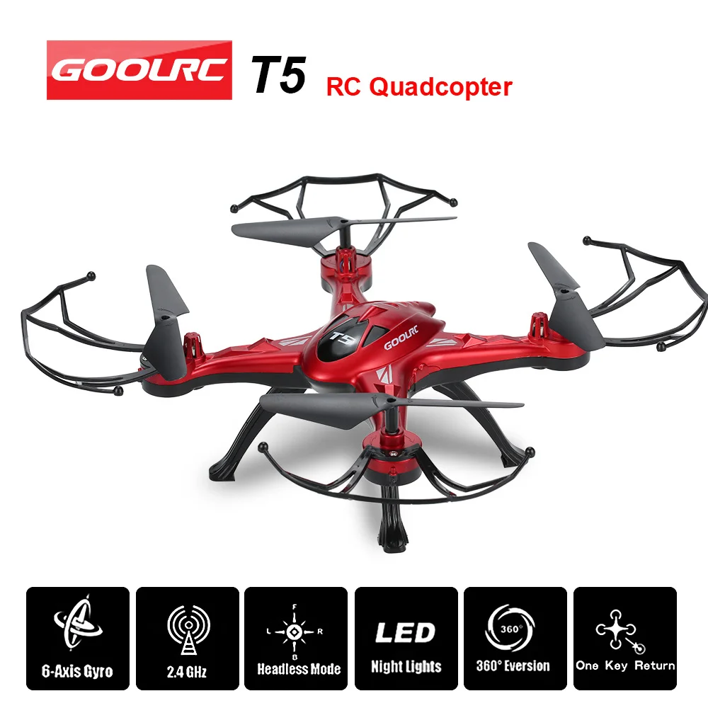 Оригинальный Квадрокоптер GOOLRC T5 2 4 GHz 4CH 6 осевой гироскоп RC с безголовым режимом