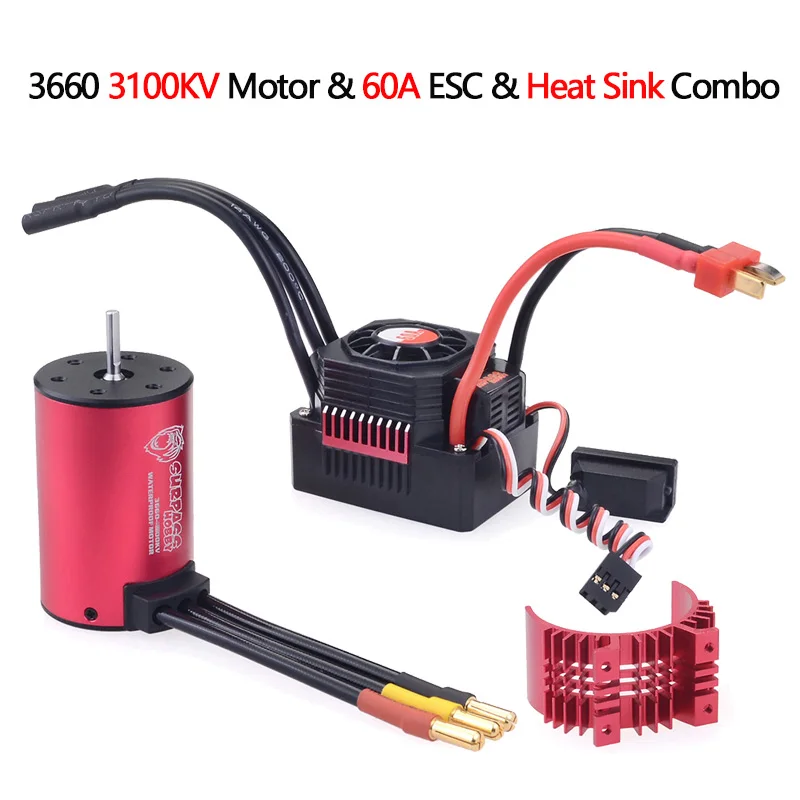 3660 3100KV 60A ESC RC автомобиль 1:10 Запчасти 3650 3660 F540 3000KV 3500KV 3100KV 3600KV 5200KV 3930KV 4500KV 4370KV 4200KV бесщеточный мотор 45A 60A ESC - Цвет: 3660 3100KV 60A ESC