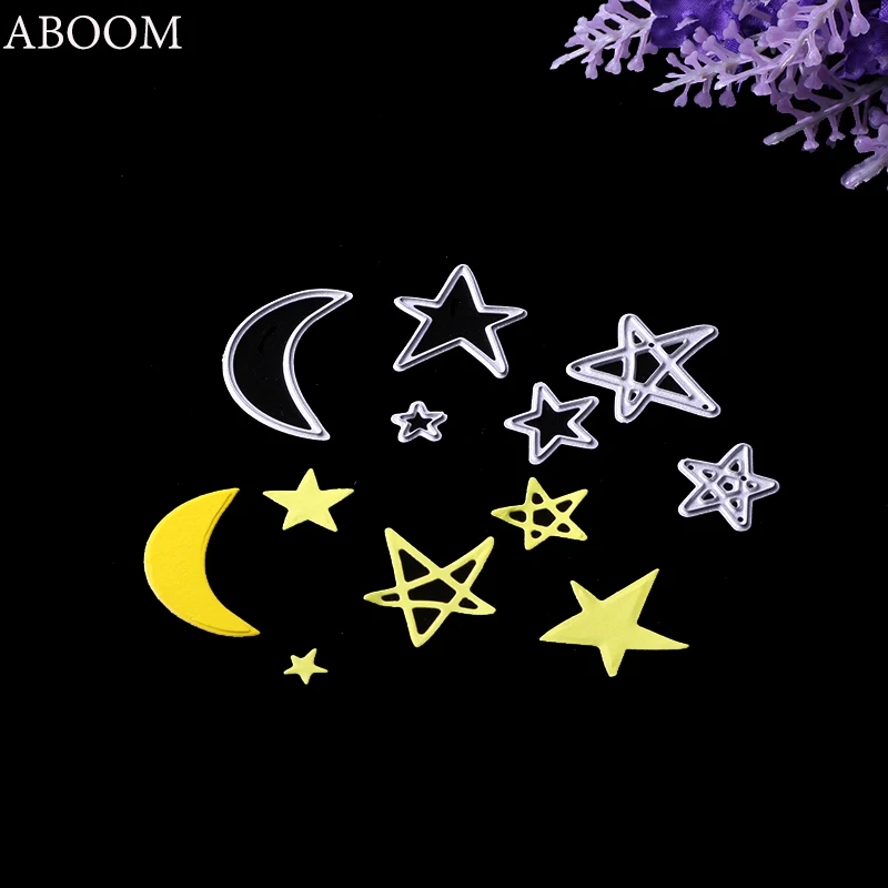 ABOOM Новинка 6 шт./лот устройство для создания карт луна звезды металлические