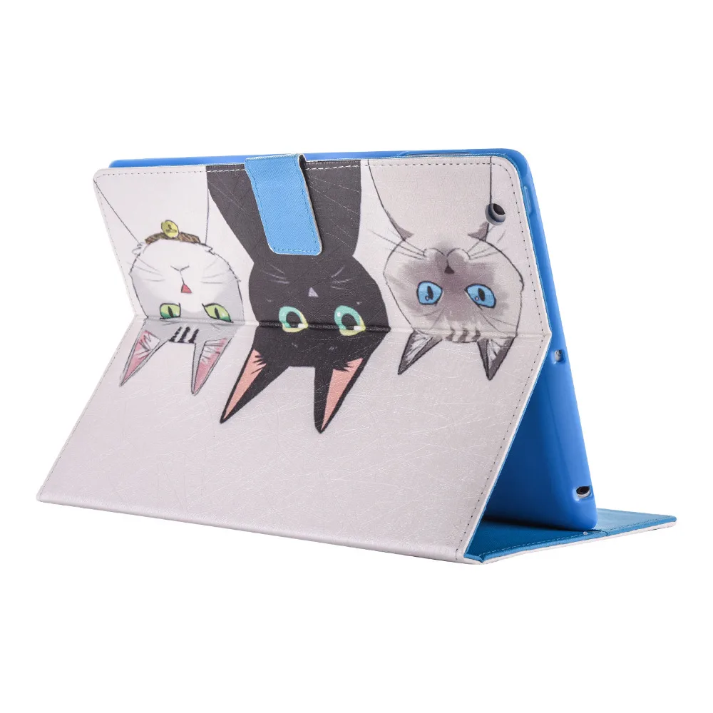 LUCKBUY чехол для Apple iPad 234 s чехлы Шелковый узор кошка животное подставка бумажник