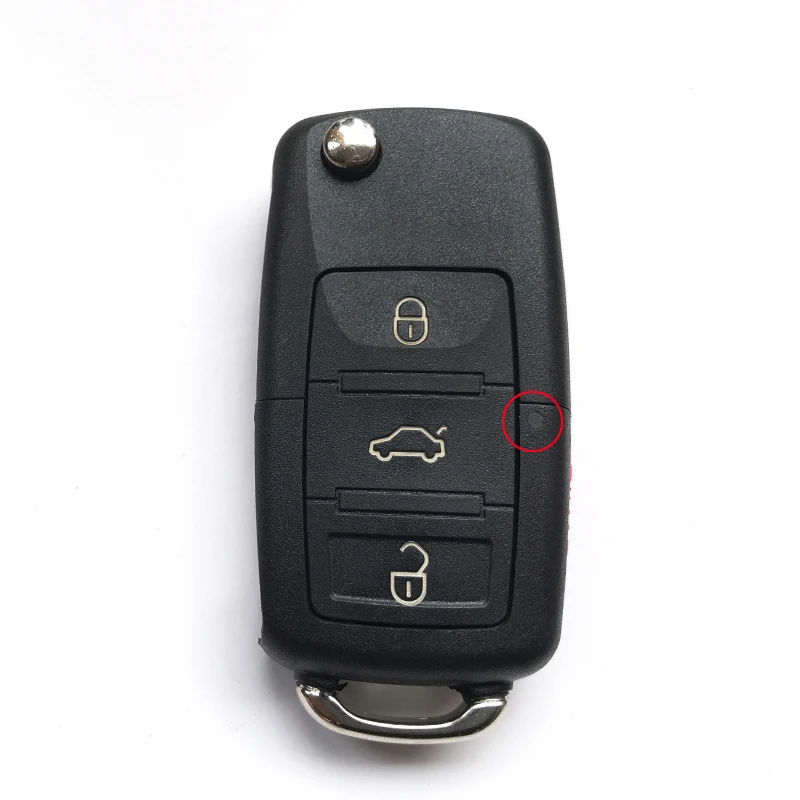 4 кнопки откидной Складной автомобильный брелок для VW Volkswagen Passat B5 B6 Touran Golf 4 5 6 Polo Bora красная кнопка дистанционного ключа крышка