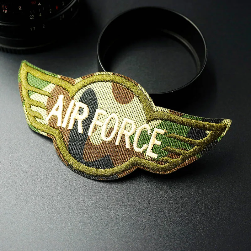 Нашивки с вышивкой AIR FORCE 4 8x10 5 см аппликация для шитья одежды аксессуаров|iron on|iron on
