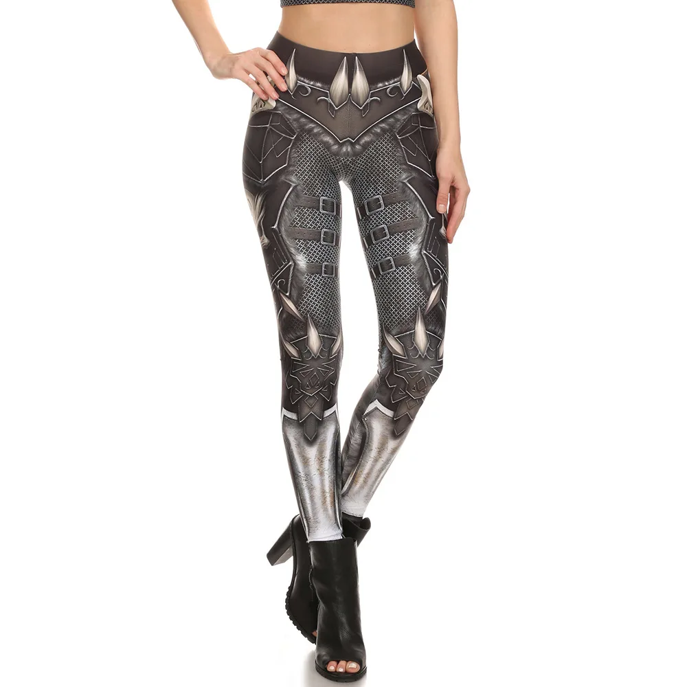 Костюм для косплея Orcish Armor Print Женский Для Фитнеса Йоги Костюм тренировочный спортивный жилет и леггинсы костюм Тонкий комплект для бега сексуальная клубная одежда
