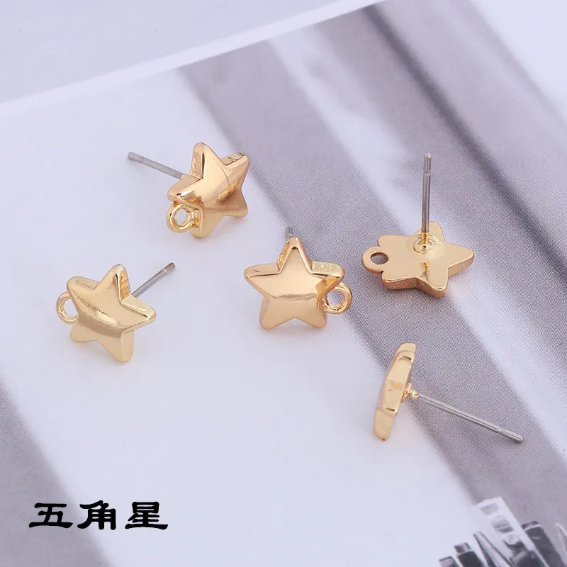 10 шт. серьги с бантом и пятиконечной звездой для женщин девочек детские ювелирные