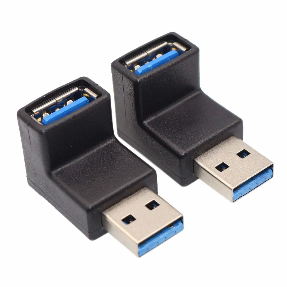 Прямоугольный usb адаптер конвертера USB3.0 AM to AF L с разъемом USB 3 0 A Male Female углом