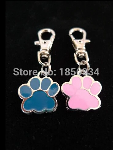 Модные детские кольца для ключей с эмалью в виде собачьей лапы/кошки 20 шт.|key chain