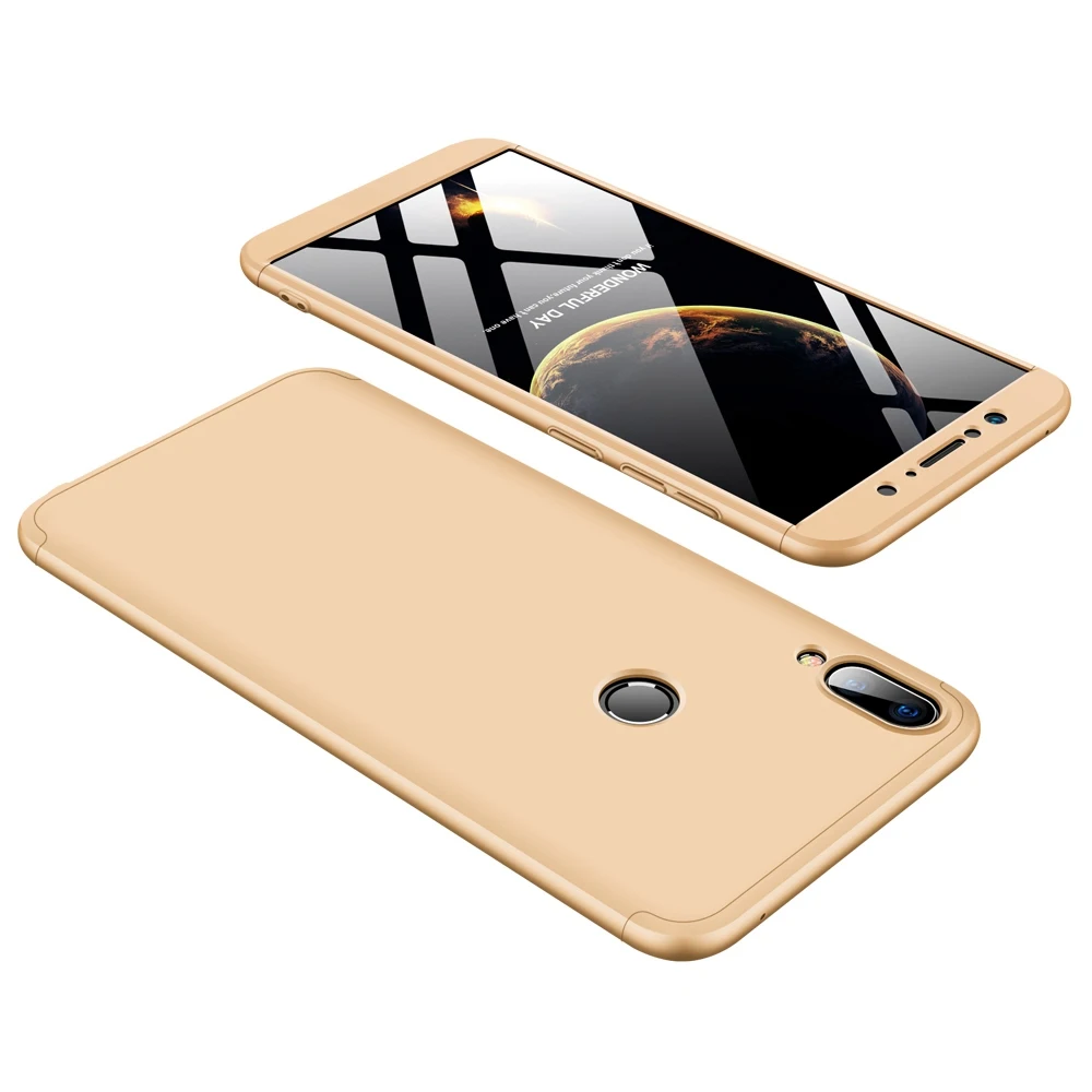 Чехол AXBETY для ASUS Zenfone Max Pro M1 M2 ZB601KL ZB631KL ZB 601KL, модный 360 Жесткий Гибридный Пластиковый защитный чехол - Цвет: Gold