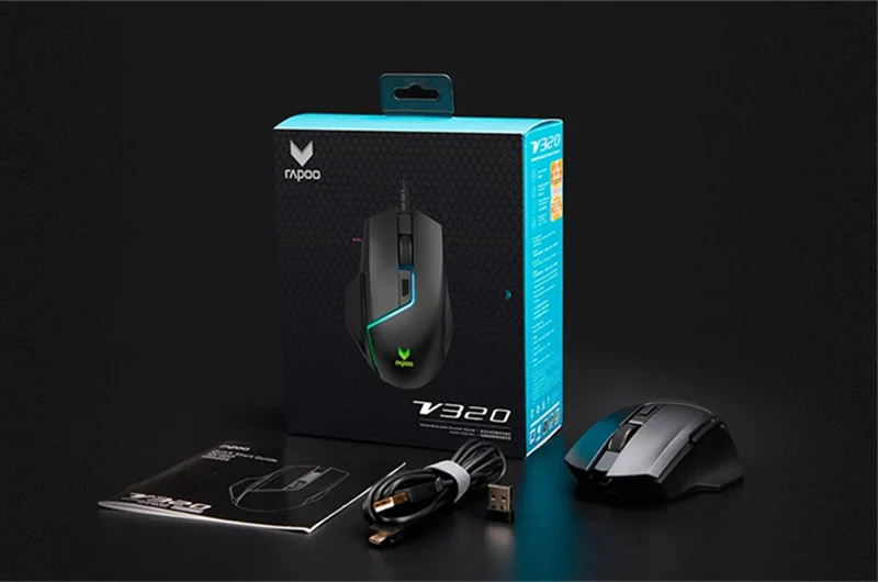 Rapoo V320 оригинальная Двухрежимная игровая мышь 2,4G беспроводная мышь с 5000 dpi 8 кнопками для мыши Gamer PUBG Overwatch