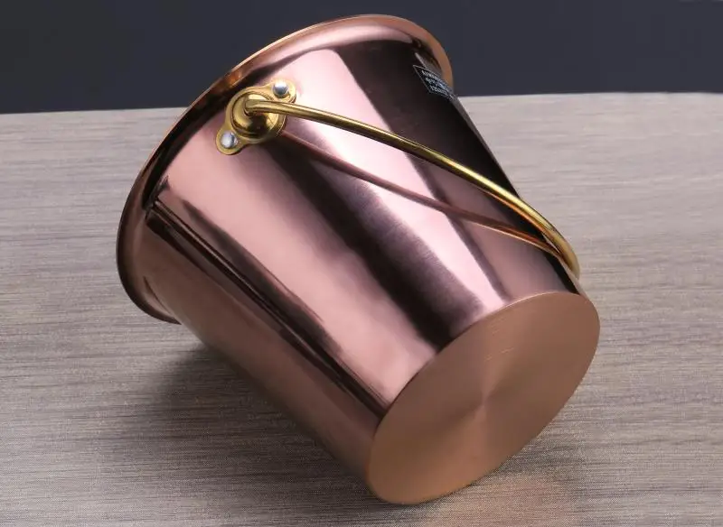 Ведро для льда из нержавеющей стали 304 посуда столовая ведро закусок золотой