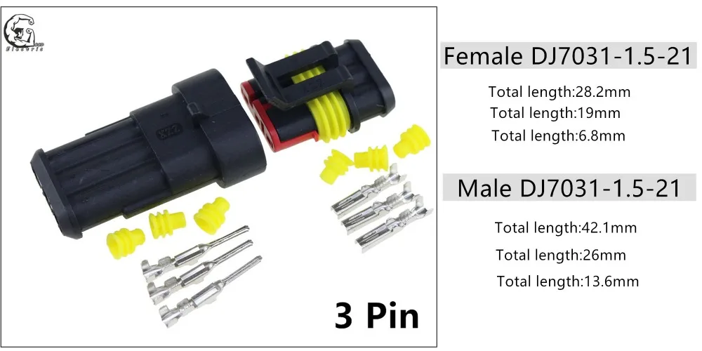 1 комплект 1 Pin/2 Pin/3 Pin/4 Pin/5 Pin/6 Pin Женский Мужской способ AMP супер уплотнение водонепроницаемый электрический провод разъем для автомобиля
