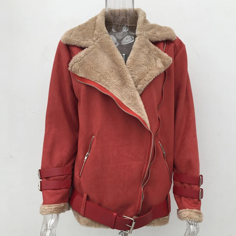 Куртка для женщин размера плюс зимнее теплое пальто с флоком замшевая бархатная