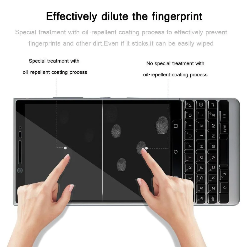 Для BlackBerry Key 2 Two Key2 4 5 &quotновый твердость 9H 2.5D ультратонкий полноразмерный