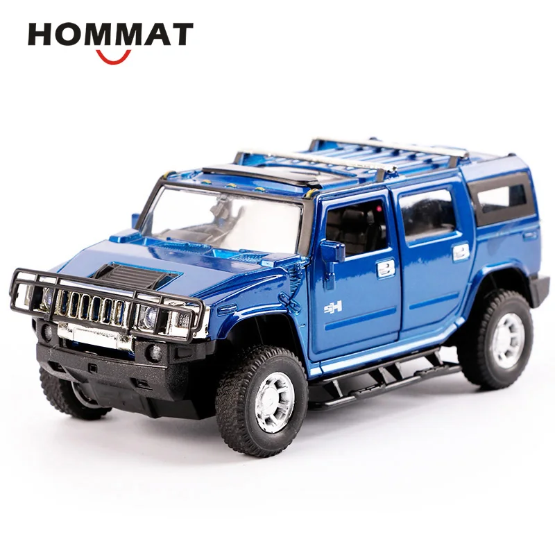 HOMMAT имитация 1:32 Hummer H2 внедорожный внедорожник литая модель игрушечного автомобиля Модель автомобиля литая металлическая коллекция подарок назад красный