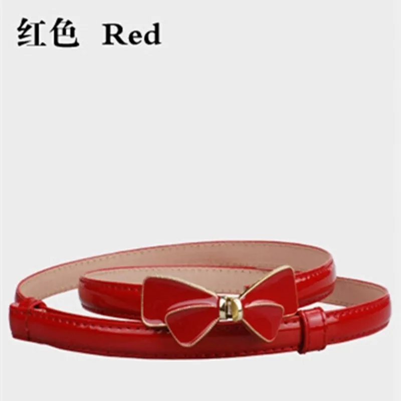 Женский тонкий пояс из искусственной кожи с бантом | Аксессуары для одежды