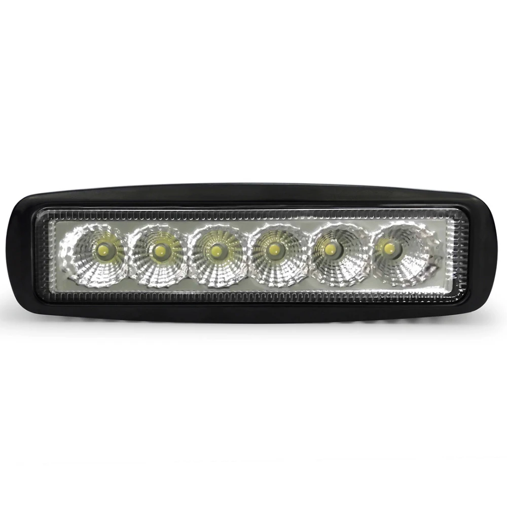 Tripcraft New 2PCS 6inch 18W LED Work Light Single row for motorcycle Tractor Boat OffRoad 4WD 4x4 Truck SUV ATV Spot Flood 12V |