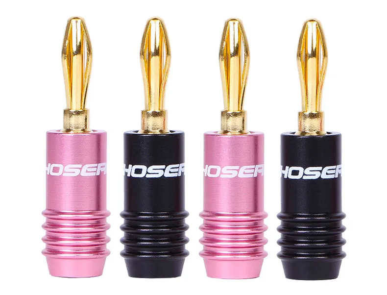 Choseal 24K позолоченный U/Y разъем для динамика провода DIY динамик аудио банан разъемы для динамика провода домашнего кинотеатра - Цвет: QS6033