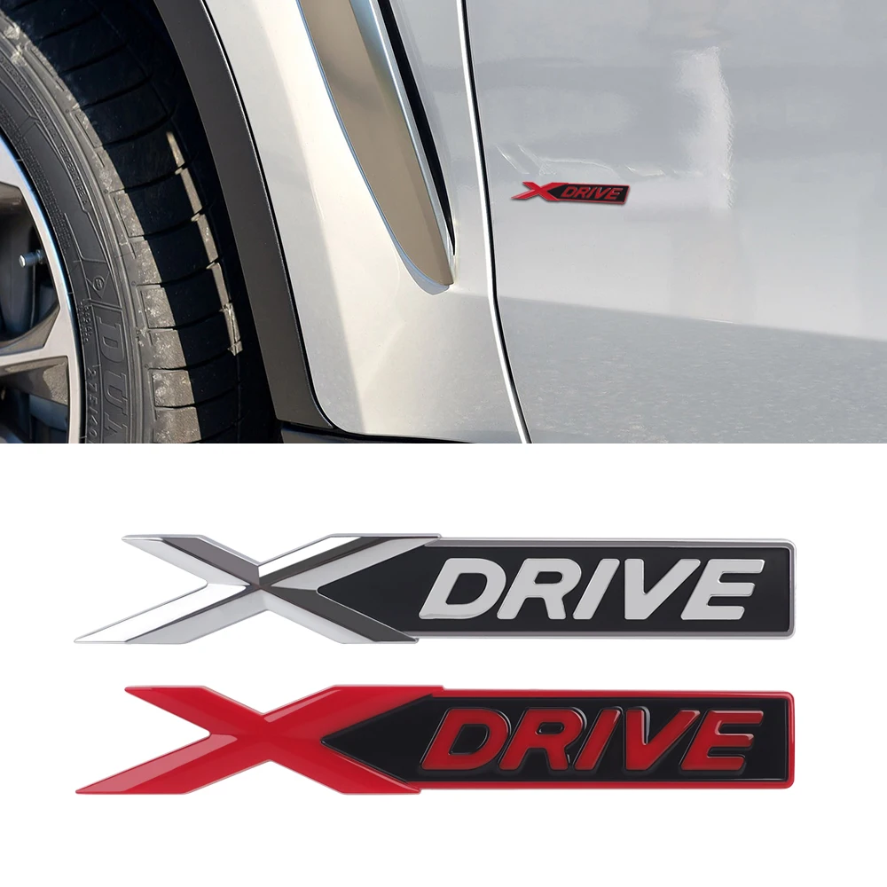 

XDRIVE Logo Sticker For BMW X3 X4 X5 X6 M3 M4 M5 M6 E83 F25 F26 E53 E70 F15 F87 E90 E92 E86 F34 F35 Car Fender Trunk Nameplate
