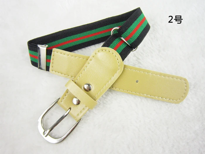 Бесплатная Доставка 2017 Новых Детей Зеленый Полосатый 1 Дюймов Широкий