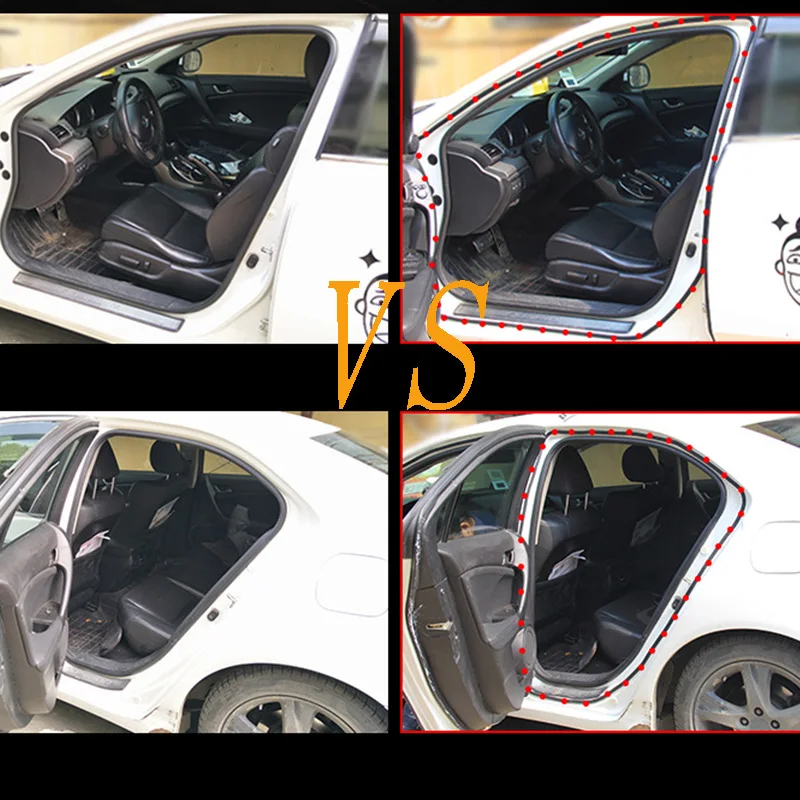 Автомобильное звукоизоляционное уплотнение дверь Пылезащитная полоса наклейка