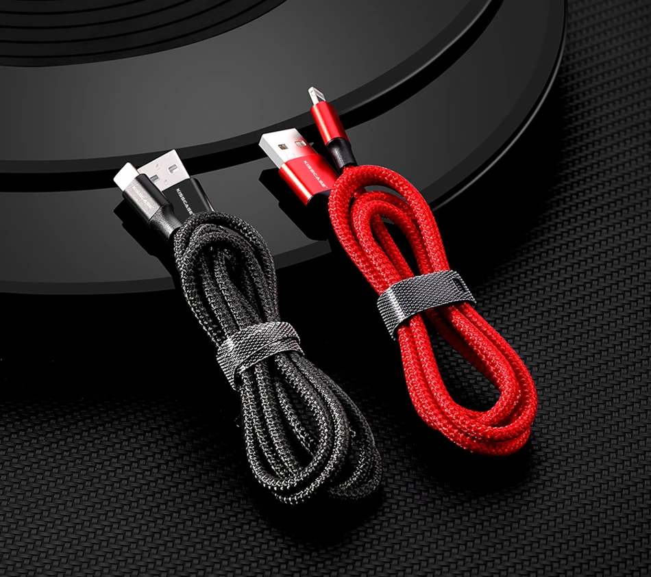 KISSCASE Cable For iPhone XR XS X 7 8 Wire For Charger USB Data Cable For iPhone 6 6S 7 8 USB Charging Cable Phone Cord Adapter