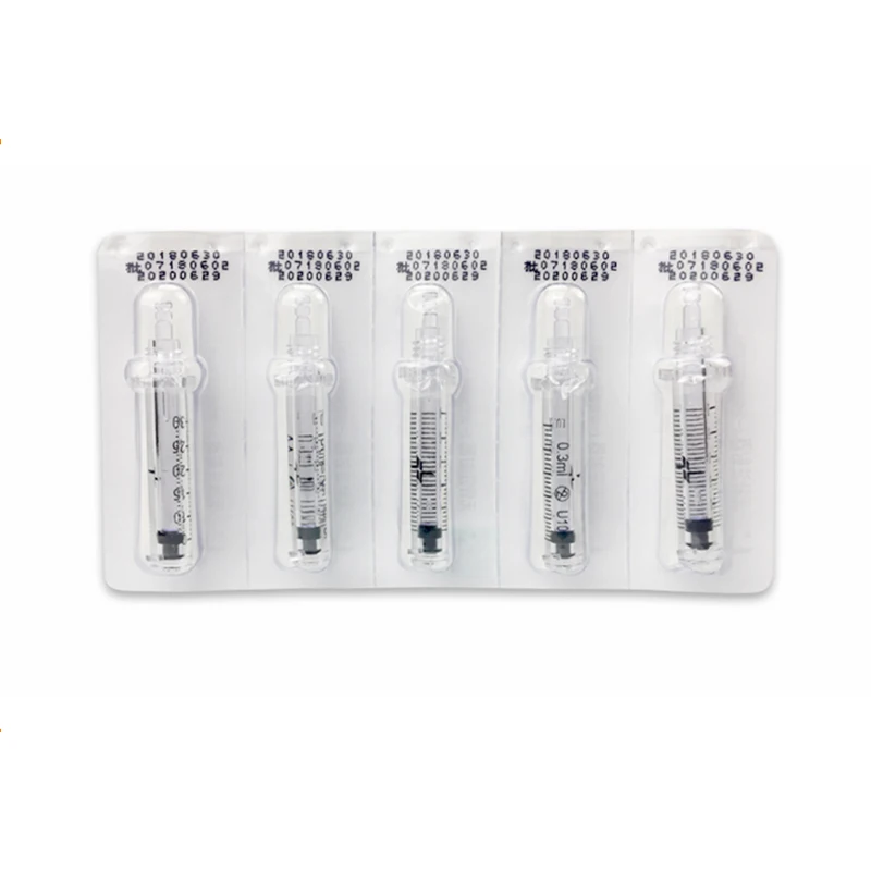 5pcs ampoule head Регулируемая гиалуроновая инъекционная ручка, массажный распылитель, ручка, набор, пистолет с гиалуроновой кислотой, высокое давление, против морщин, впрыска, набор для красоты - Номер модели: 5pcs ampoule head