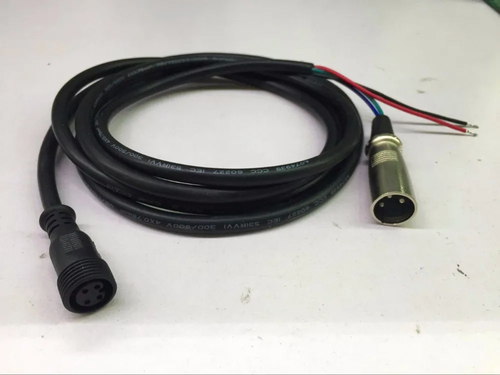 2 м длинный 4 ядра 13 5 мм гнездовой разъем к XLR Штекерный и 2pin провода (для питания)