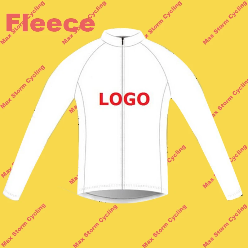 

2021 custom made cycling jersey long sleeve Winter Thermal Fleece&no Fleece cycling clothing top bike wear
