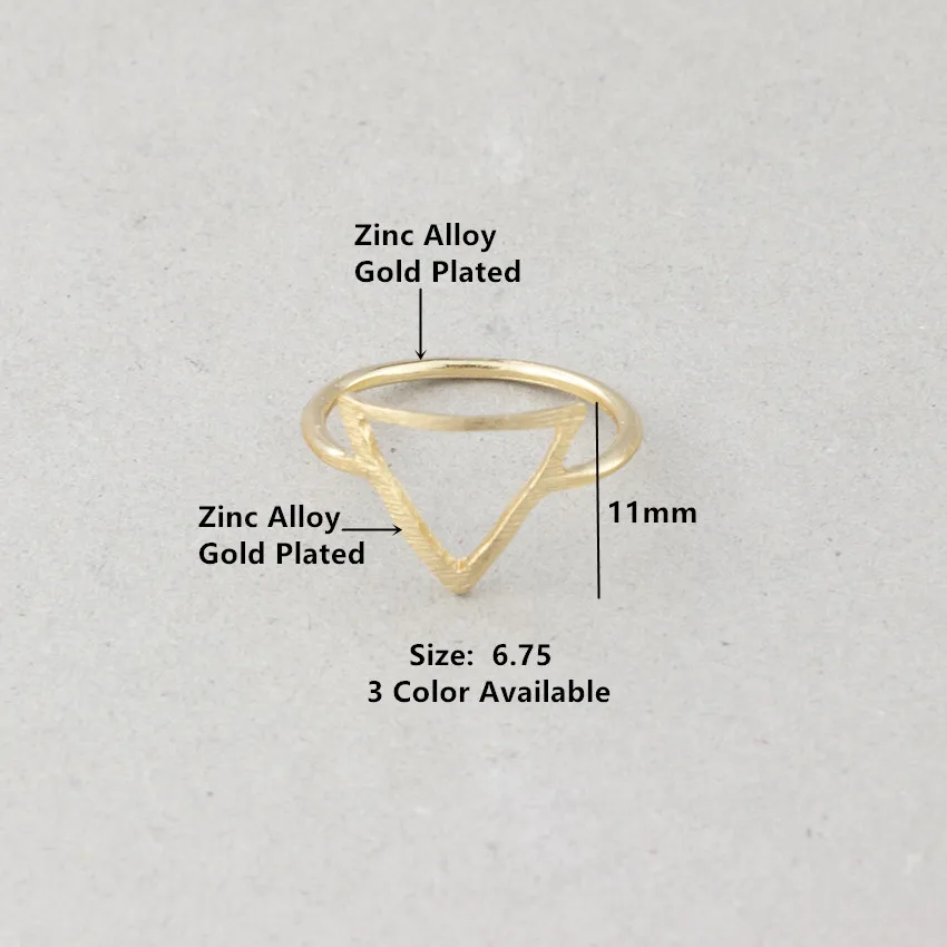 2pcs Simple Geometric Karma Round And Triangle Rings For Women Fashion Jewelry Rose Gold Ring Set Sister Gifts Anillos Mujer bff | Украшения